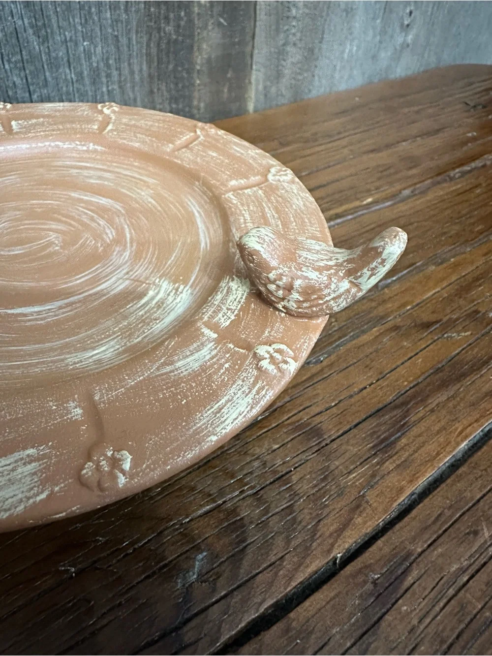 The White Barn Candle Co. Terra Cotta Candle Holder Bird Bath #2 - Picture 7 of 16
